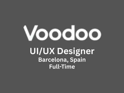 UIUX Designer required at Voodoo Studios