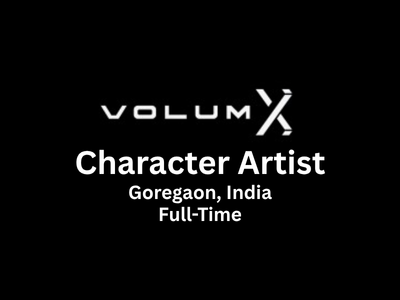 VolumX Studios is looking for a Character Artist
