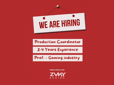 ZVKY Design Studio is looking for a Production Coordinator