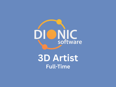 3D Artist required at Dionic Software Studios