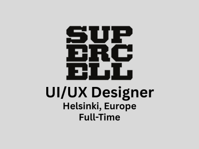A UIUX Designer is required at Supercell