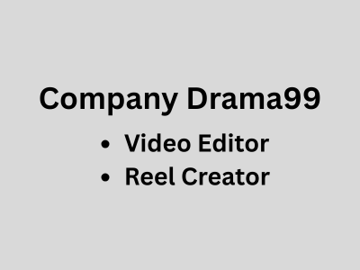 Company Drama99 is looking for professionals