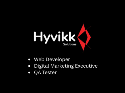 Job openings for professionals at Hyvikk Studios