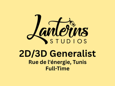 Lanterns Studios is hiring a 2D3D Generalist