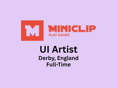Miniclip Studios is hiring a UI Artist