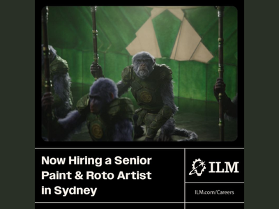 Paint and Roto Artist required at Industrial Light and Magic