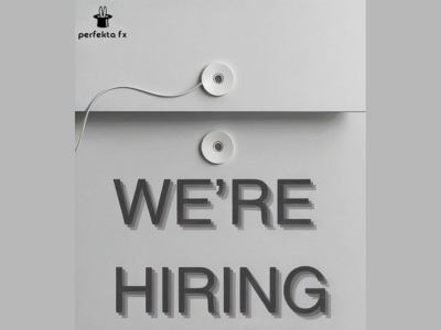 PerfektaFX Studios is looking for professionals