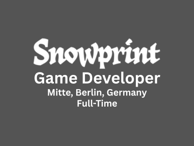 Snowprint Studios is looking for a Game Developer