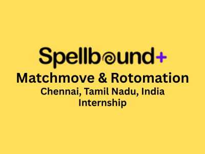 Spellbound is hiring Matchmove and Rotomation Interns