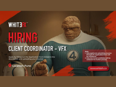 WhiteFX Studio is hiring a Client Coordinator