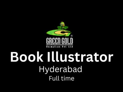 Book Illustrator job opening green gold studio