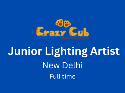 Junior Lighting Artist job Crazy Cub Animations