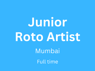 Junior Roto Artist Jobs at Mumbai