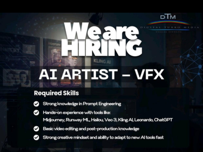 AI Artist vfx job