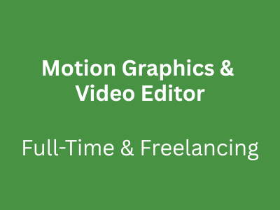 Motion Graphics Editor Hyderabad