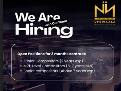 NYVFXWAALA hiring Compositors