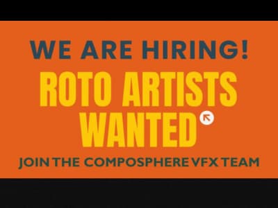 Roto Artist Job opening Silhouette Nuke  Mocha