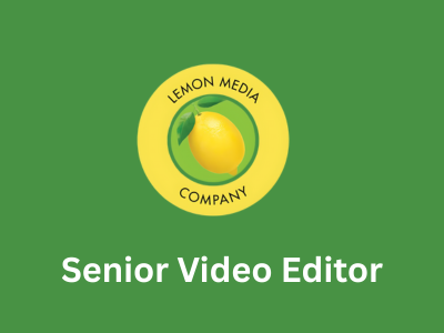 Senior Video Editor Delhi Job