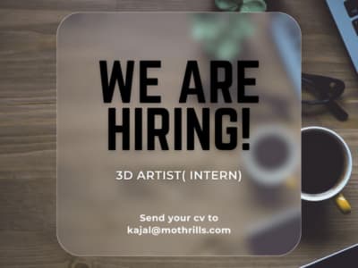 3D Artist Intern Job Remote