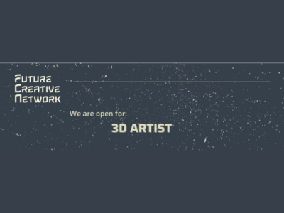 3D Artist Job Blender 