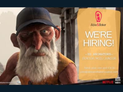 3D Character Animator Job Able&Baker