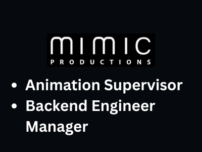 Animation Supervisor Job 