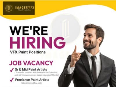 Imagery FX hiring Paint Prep Artists