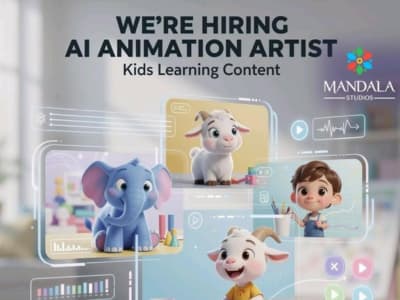 AI Animation Artist for Kids Content Remote