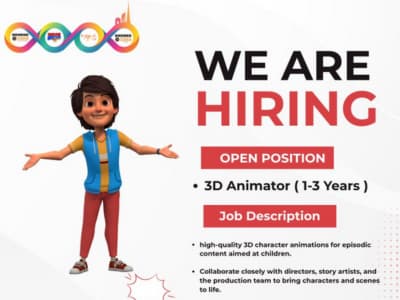 Need 3D Animator for episodic content for children