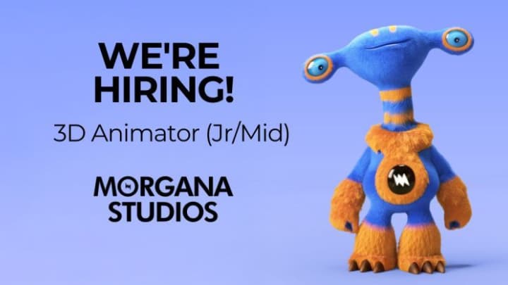 Morgana Studios is hiring 3D Animator