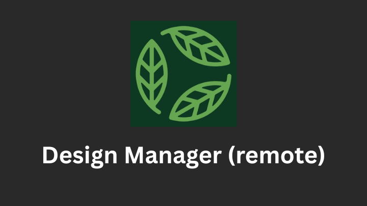 design manager job