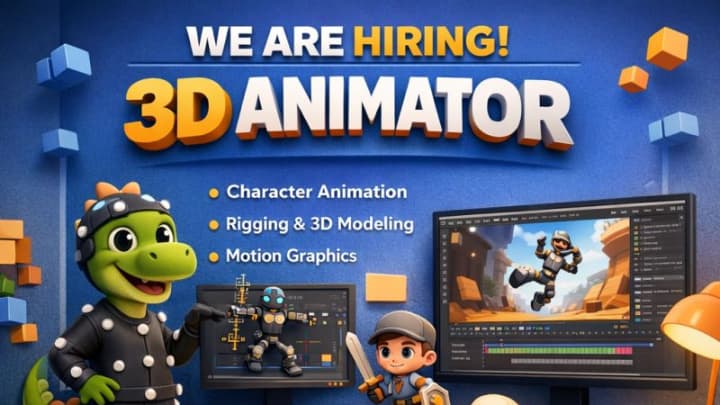 3D Animator & 3D Artist Hiring 