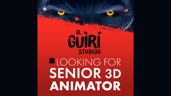 Job for Senior 3D Character Animator 