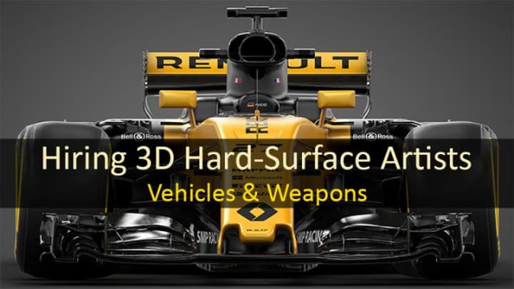 Job opening for a 3D Hard Surface Artist