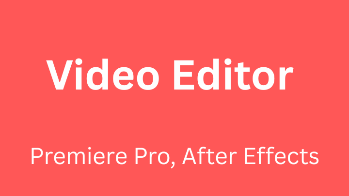 Job opening of Video Editor