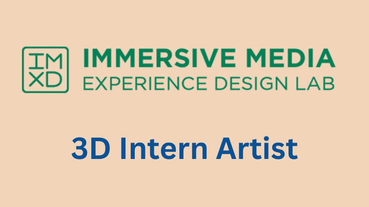 Job opportunity of 3D Artist Intern