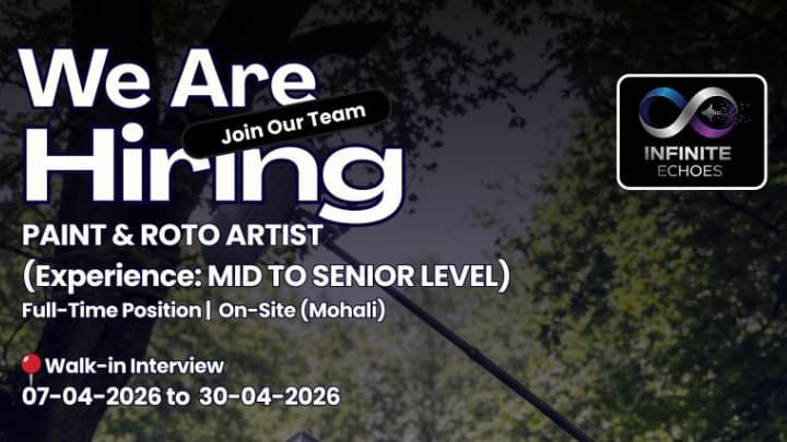 Paint & Roto Artist Mid to Senior Level