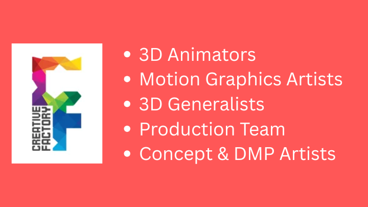 Multiple job openings at Creative Factory