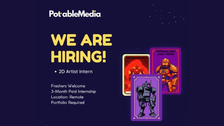 2D Artist Intern openings