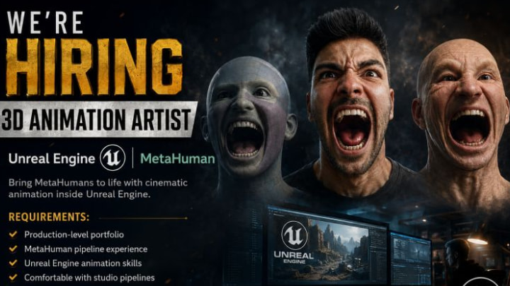 3D Animation Artist Openings 