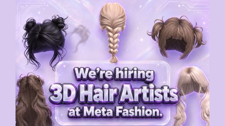 3D Hair Artist job of roblox