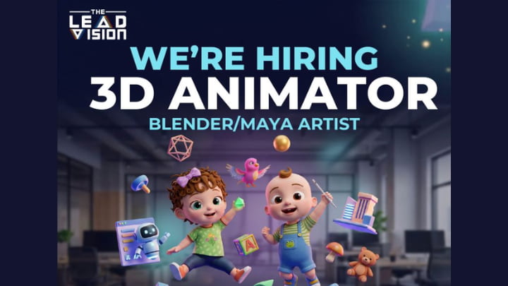 Job opening of 3D Animators